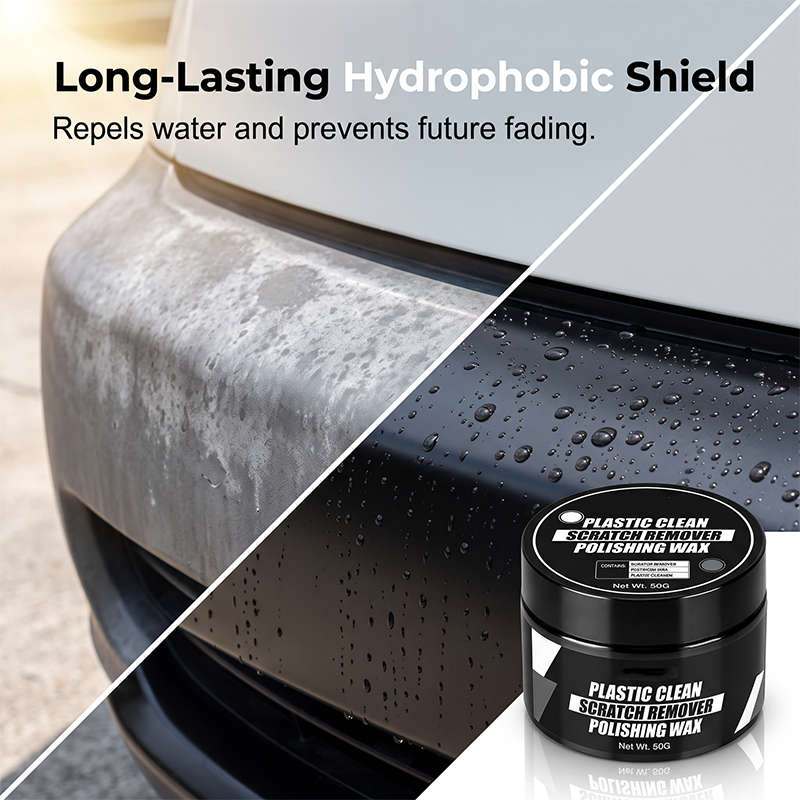 Car Plastic Scratch Remover and Restorer Wax with Sponge 30ml
