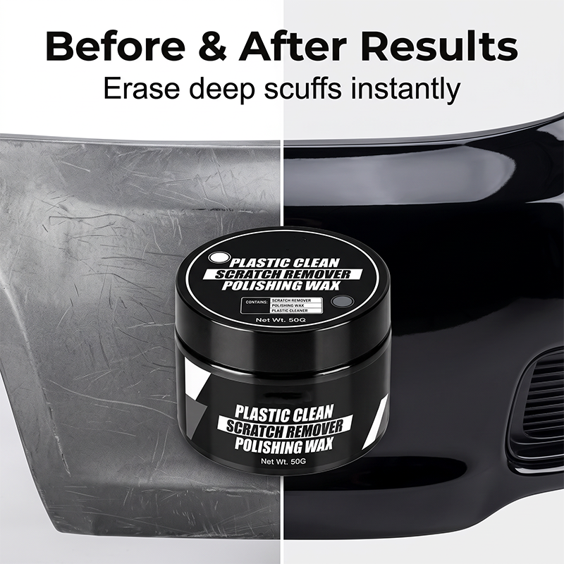 Car Plastic Scratch Remover and Restorer Wax with Sponge 30ml