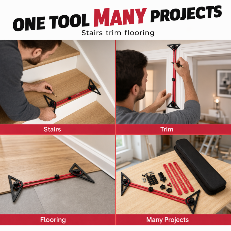 📢📢40% OFF !! ⏰Multi-Function Woodworking Marking Tool Kit
