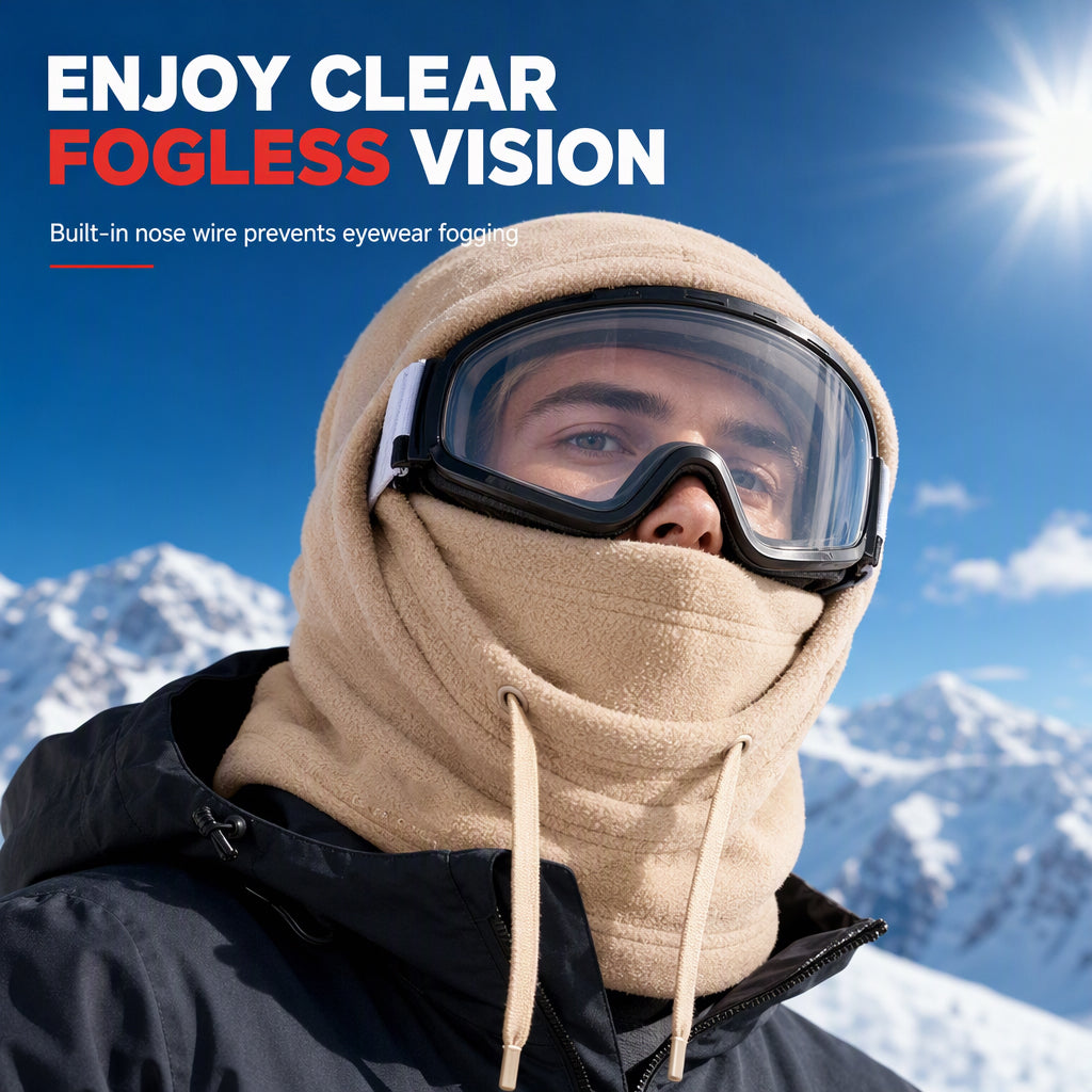 ❄️3-in-1 Winter Hat Windproof Thermal Neck Face Ear Warmer, Winter Balaclava , Outdoor Ski Cycling Warm Face Cover, Cold Weather Thick Fleece Headwear