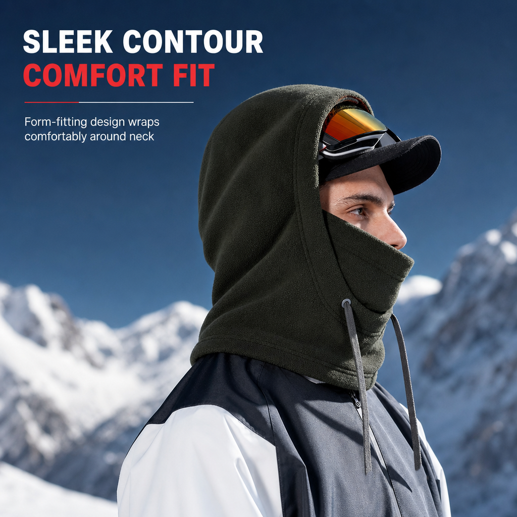 ❄️3-in-1 Winter Hat Windproof Thermal Neck Face Ear Warmer, Winter Balaclava , Outdoor Ski Cycling Warm Face Cover, Cold Weather Thick Fleece Headwear