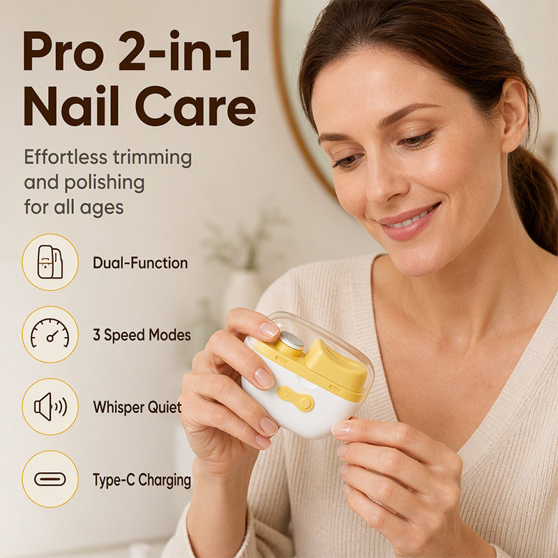 ✨2 in 1 Rechargeable Electric Nail Clipper & Grinder