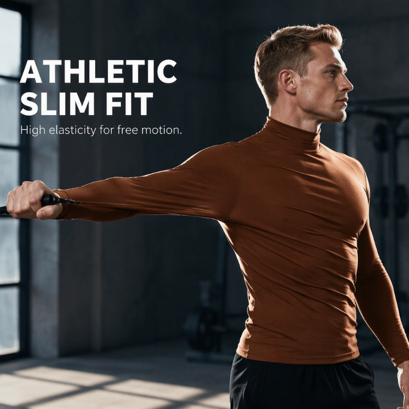 🔥2026 Autumn Special Sale💥Men's Slim Fit Mock Turtleneck Top✨