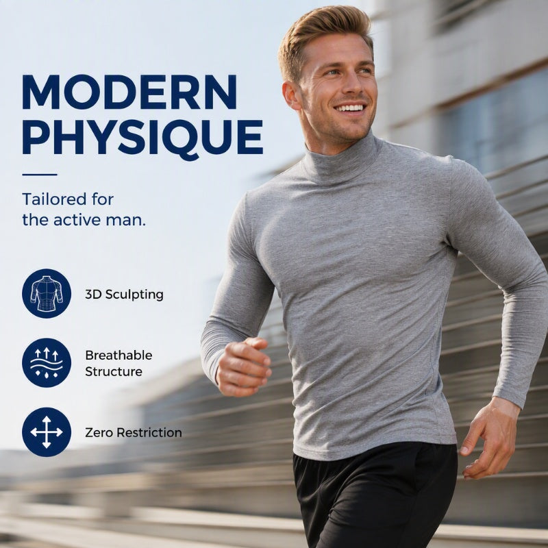 🔥2026 Autumn Special Sale💥Men's Slim Fit Mock Turtleneck Top✨