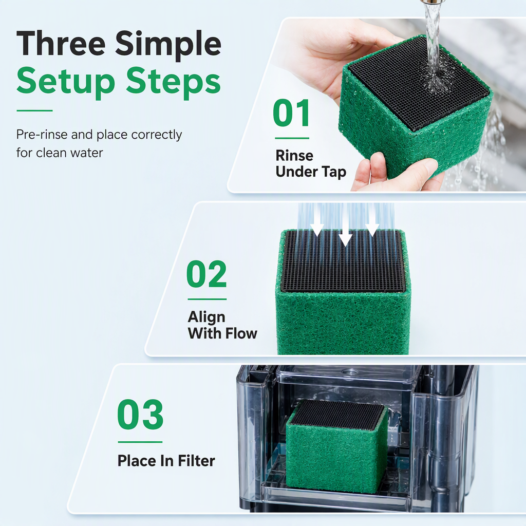 🥳2026 HOT SALE🐠💧 50% OFF! Activated Carbon Filter Cube – honeycomb filtration clears cloudy water, removes odors. Anti-crumble block for crystal-clear aquarium! 🛡️✅