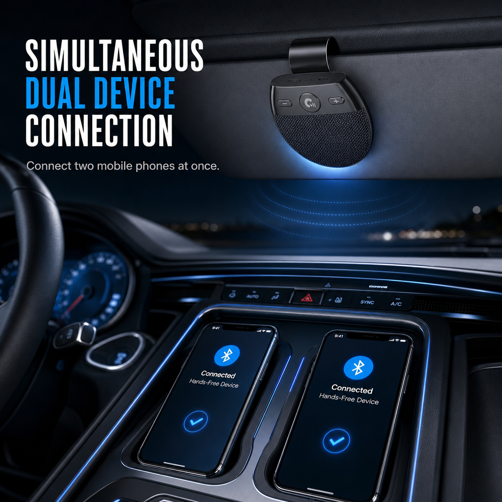 ✨HOT SALE 💕50% OFF🚗 SP11 Bluetooth Sun Visor Speakerphone