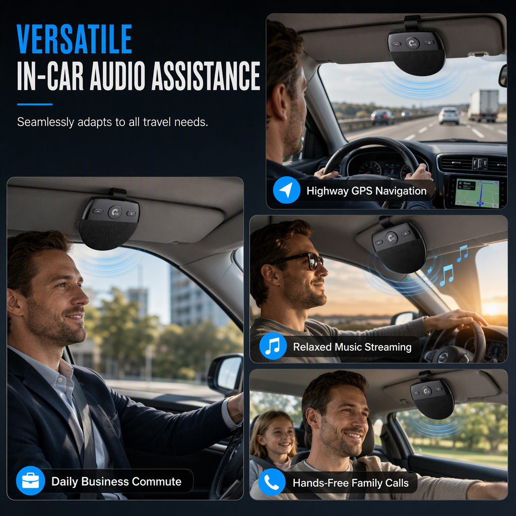 ✨HOT SALE 💕50% OFF🚗 SP11 Bluetooth Sun Visor Speakerphone