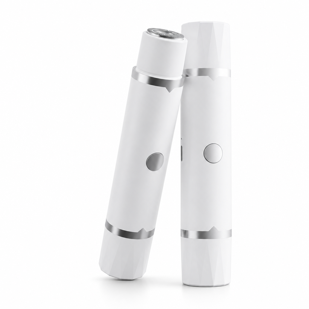 🌷Portable Electric Hair Remover – dual-head body & bikini trimmer, gentle foil mesh & sensitive-area guards