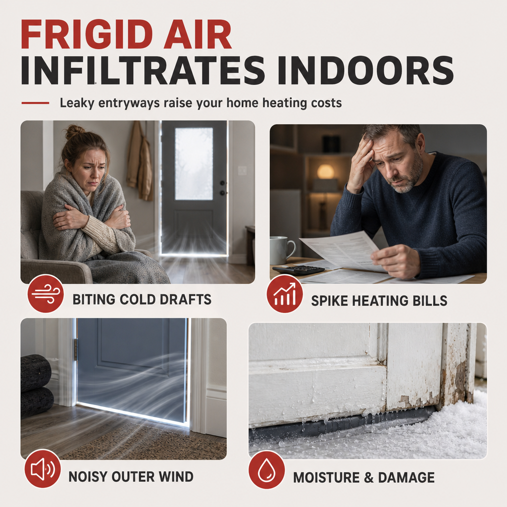 🔥Winter SALE 50% OFF!!📢🚪 Thickened Magnetic Thermal Door Curtain – Keep Winter Draughts Out & Your Home Cosier, A Practical Oxford Cloth Screen for Doors & Hallways ✨
