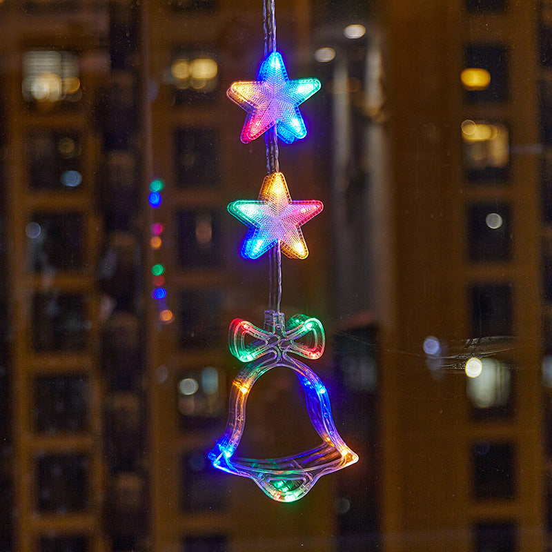 🎄 Last Day Special Price ❄️ DIY Christmas Snowflake Suction Cup LED Lights ✨ | Battery Operated, Warm & Multi-Colour, Window Suction Lights, Christmas Home & Party Decor
