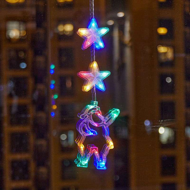 🎄 Last Day Special Price ❄️ DIY Christmas Snowflake Suction Cup LED Lights ✨ | Battery Operated, Warm & Multi-Colour, Window Suction Lights, Christmas Home & Party Decor