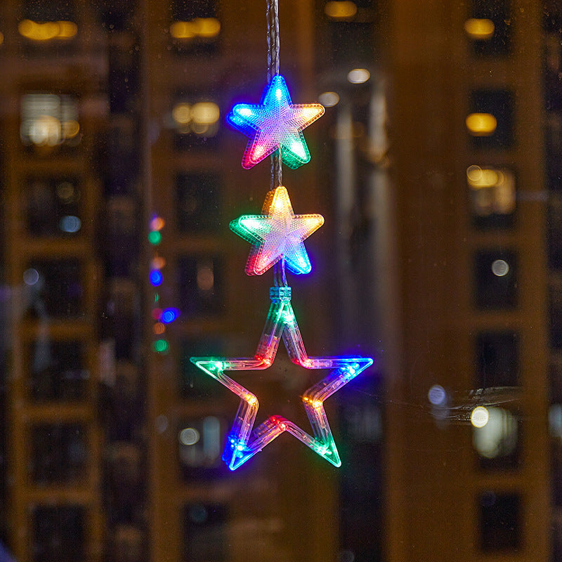 🎄 Last Day Special Price ❄️ DIY Christmas Snowflake Suction Cup LED Lights ✨ | Battery Operated, Warm & Multi-Colour, Window Suction Lights, Christmas Home & Party Decor