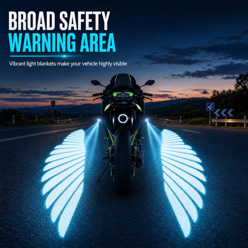 🔥 LAST DAY 50% OFF 🏍️Motorcycle LED Angel Wings Ground Projection Lights