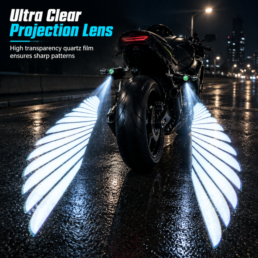 🔥 LAST DAY 50% OFF 🏍️Motorcycle LED Angel Wings Ground Projection Lights